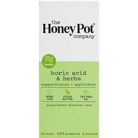 [204401-BB] The Honey Pot Boric Acid Suppositories 14CT