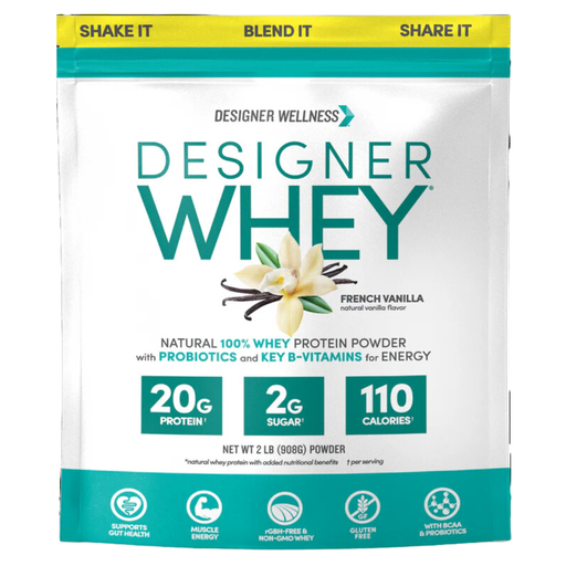 [204421-BB] Designer Whey 100% Natural Whey Protein Powder French Vanilla 2LB