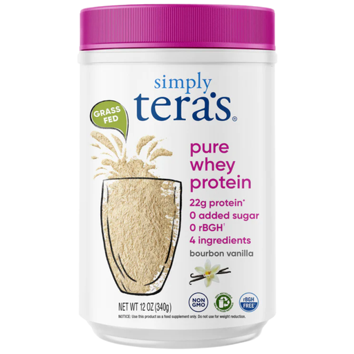 [204425-BB] Simply Tera's Bourbon Vanilla Whey Protein rBGH Free 12oz