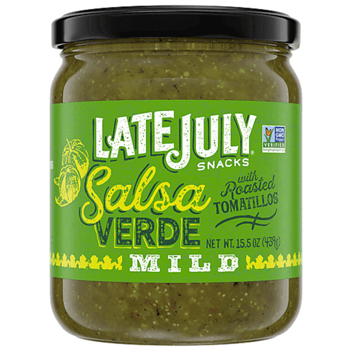 [204533-BB] Late July Snacks Organic Salsa Verde Mild 15.5oz