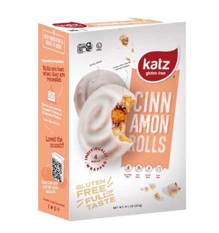 [204541-BB] Katz Gluten Free Cinnamon Rolls 8.5oz