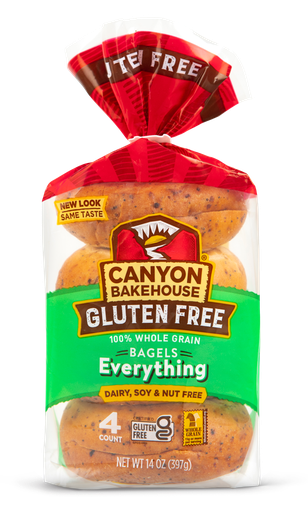 [204586-BB] Canyon Bakehouse Gluten Free Everything Bagel 14oz