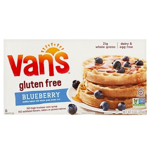 [204612-BB] Van's Gluten Free Waffles Blueberry 9oz