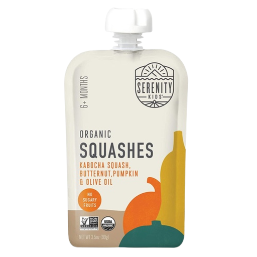 [204651-BB] Serenity Kids Organic Squash Baby Food Pouch 3.5oz