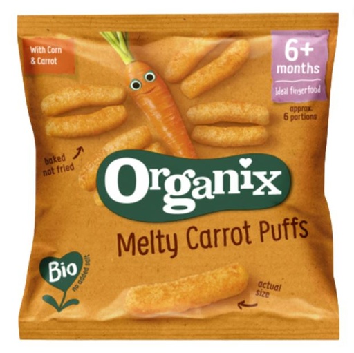 [204750-BB] Organix Melty Carrot Puffs 6+ Months 20g