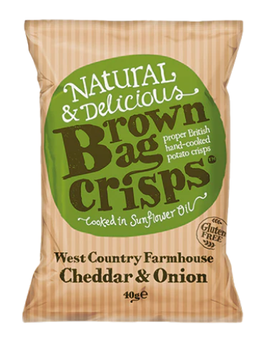 [204752-BB] Brown Bag Crisps Cheddar & Onion 40g