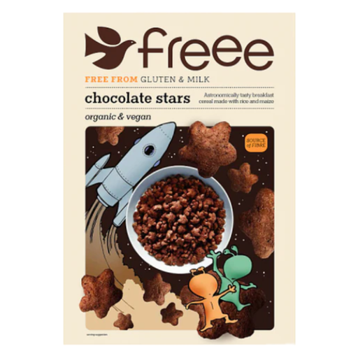 [204755-BB] FREEE by Doves Farm Gluten Free Organic Chocolate Stars 300g