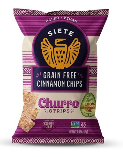 [204794-BB] Siete Grain Free Churro Strips Cinnamon 5oz