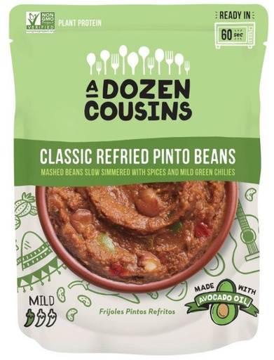 [204796-BB] A Dozen Cousins Pinto Refried Beans 10oz