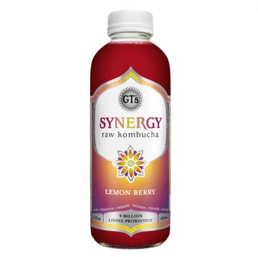 [204805-BB] GT's Synergy Kombucha Lemon Berry 16oz