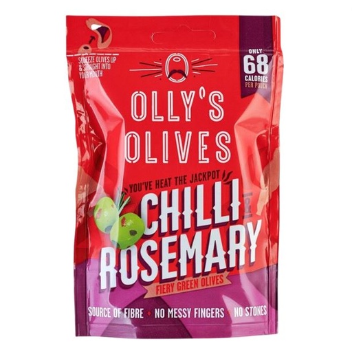 [204863-BB] Olly's Olives Chilli & Rosemary Fiery Green Olives 50g