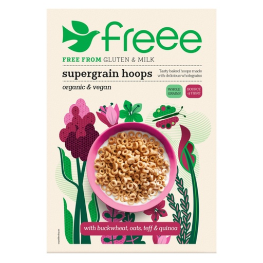 [204874-BB] FREEE by Doves Farm Gluten Free Organic Supergrain Hoops 300g