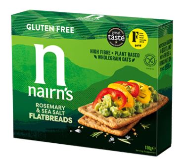 [204879-BB] Nairn's Rosemary & Sea Salt Flatbreads 150g