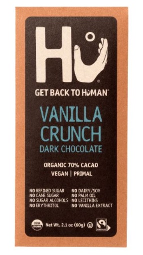 [204889-BB] Hu Vanilla Crunch Dark Chocolate Bar 2.1oz