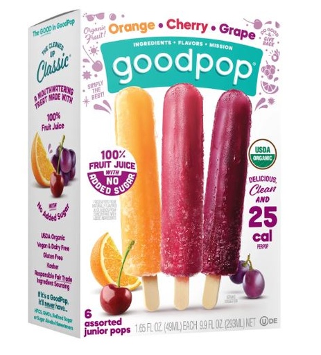 [204898-BB] Goodpop Jr Pops Assorted Flavors 6-Pack